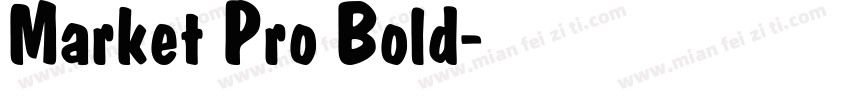 Market Pro Bold字体转换
